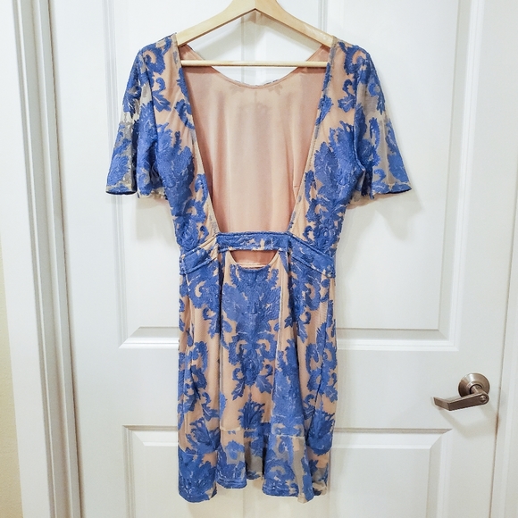 For Love and Lemons Blue San Marcos Mini Dress - Picture 2 of 6